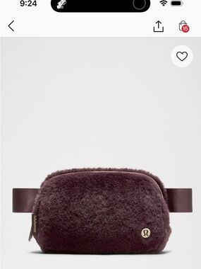 lululemon athletica Plush Crossbody Belt Bag in Deep Plum